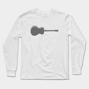 Acoustic Guitar Sound Waves Light Theme Long Sleeve T-Shirt